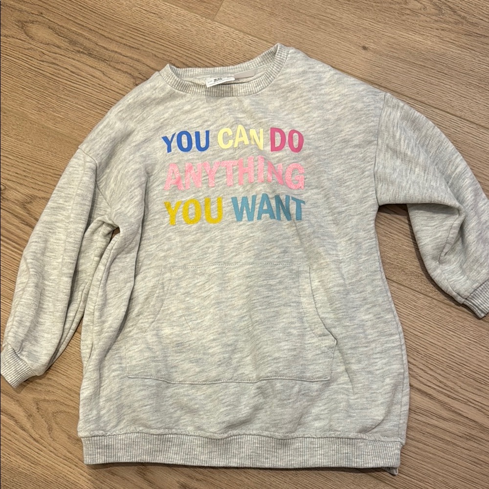 Zara Sweatshirt with Colorful Text